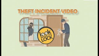 Look Before You Lock | Theft incident Video| Theft caught on CCTV Cameras