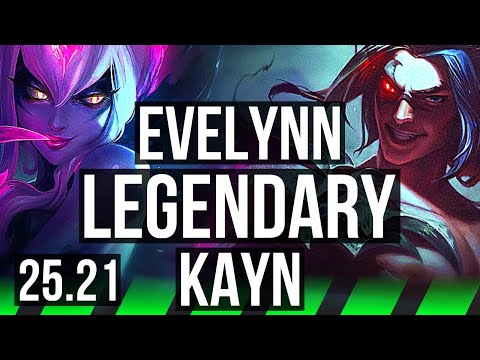 EVELYNN vs KAYN (JGL) | Legendary | EUW Master | 25.21