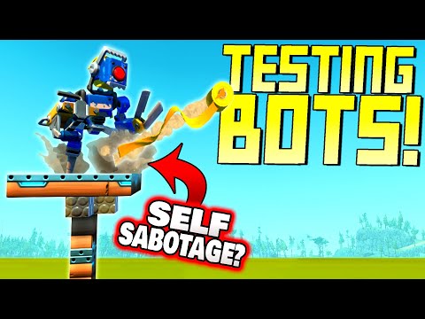 Bot Spawning Experiments That Show Their Strengths and Weaknesses! - Scrap Mechanic Gameplay