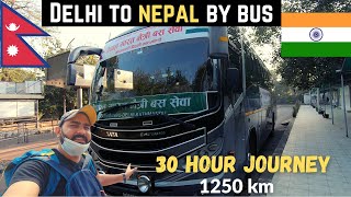 Rs.2800 AC Bus Delhi to kathmandu (Nepal) | Best budget way to travel Nepal | Nepal travel vlog
