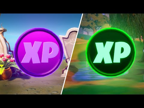All XP Coins Location Guide - Fortnite Season 2 Week 4 (All Purple & Green XP Coins)