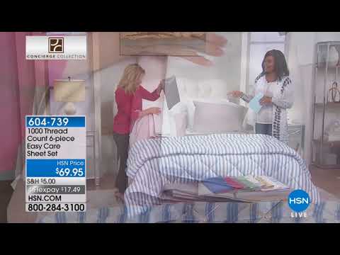 HSN | Concierge Collection Bedding 05.03.2018 - 02 AM