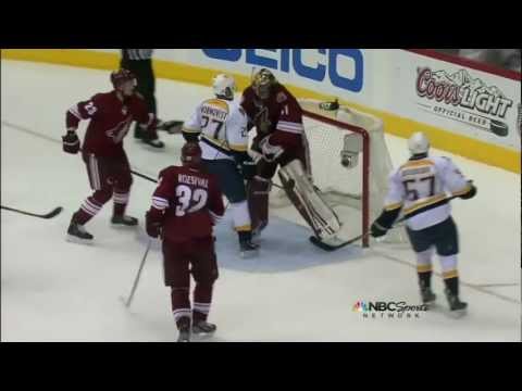 Mike Smith save on Radulov. Nashville Predators vs Phoenix Coyotes Game 5 5/7/12 NHL Hockey