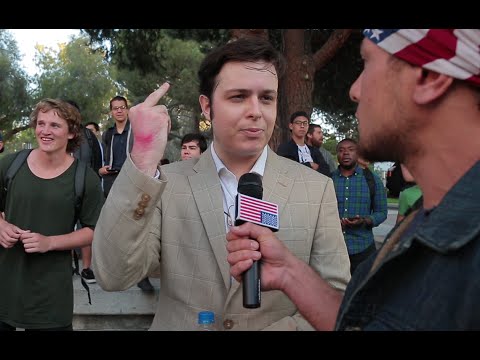 UC Irvine Student triggered by a shoulder tap