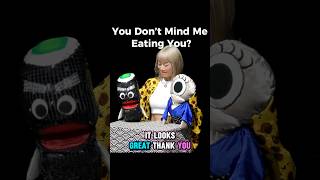 Eating me? No problems! It’s my job.   #ventriloquism #funnyshorts #sushi