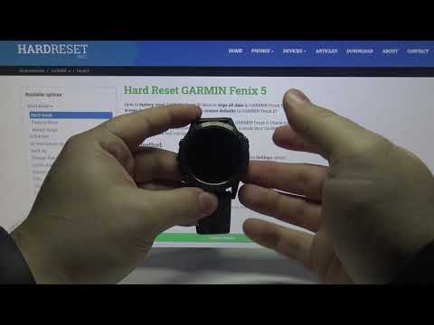 How to Factory Reset GARMIN Fenix 5 Performer – Delete All Content & Settings