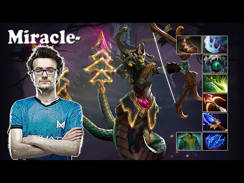 Miracle - Medusa Safelane vs Saksa Mirana | Dota 2 7.31b Gameplay