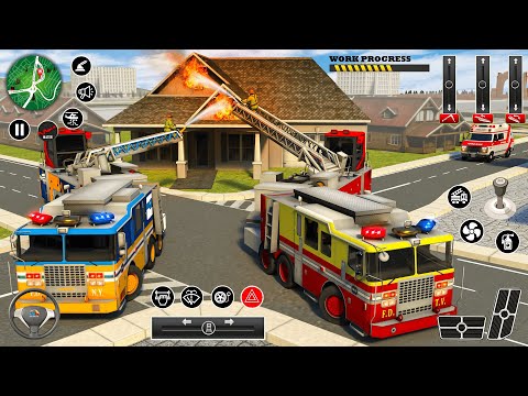 City Rescue Fire Truck Games - Fire Truck Driving Simulator 2023 Mobile | 30 sec gameplay trailer
