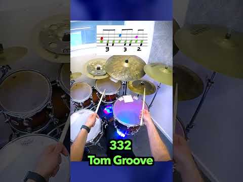 332 Tom Groove - DRUM LESSON  #drums #drumlesson #drummer