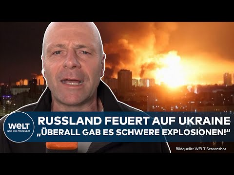 PUTINS KRIEG: "Schwere Explosionen!" Raketen und Drohnen! Heftige Angriffe auf gesamte Ukraine