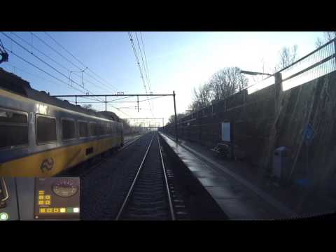 A train driver's view: Amsterdam CS - Amersfoort Vathorst, SLT, 21-Jan-2017.