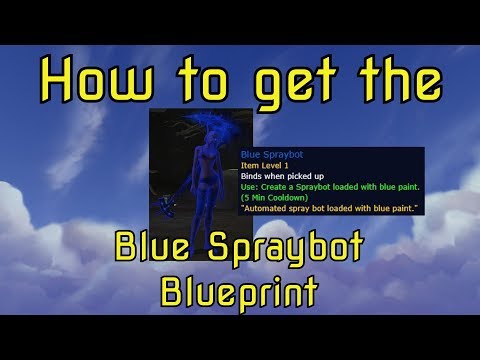 WoW BfA 8.2 How to get the Blue Spraybot Blueprint in Mechagon