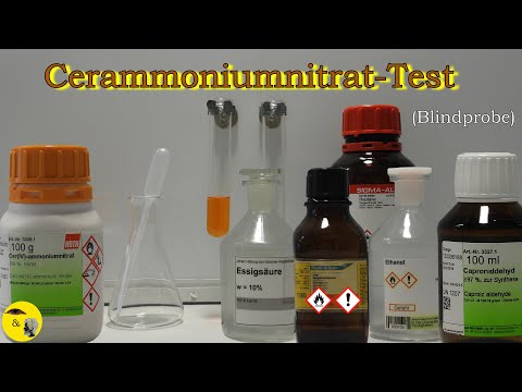 Cerammoniumnitrat-Test (C-A-N-Test): Blindprobe mit verschiedenen Stoffen | Sehen & Verstehen