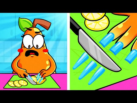 Crazy Girly Problems With LONG NAILS || Relatable Facts By Pear Vlogs