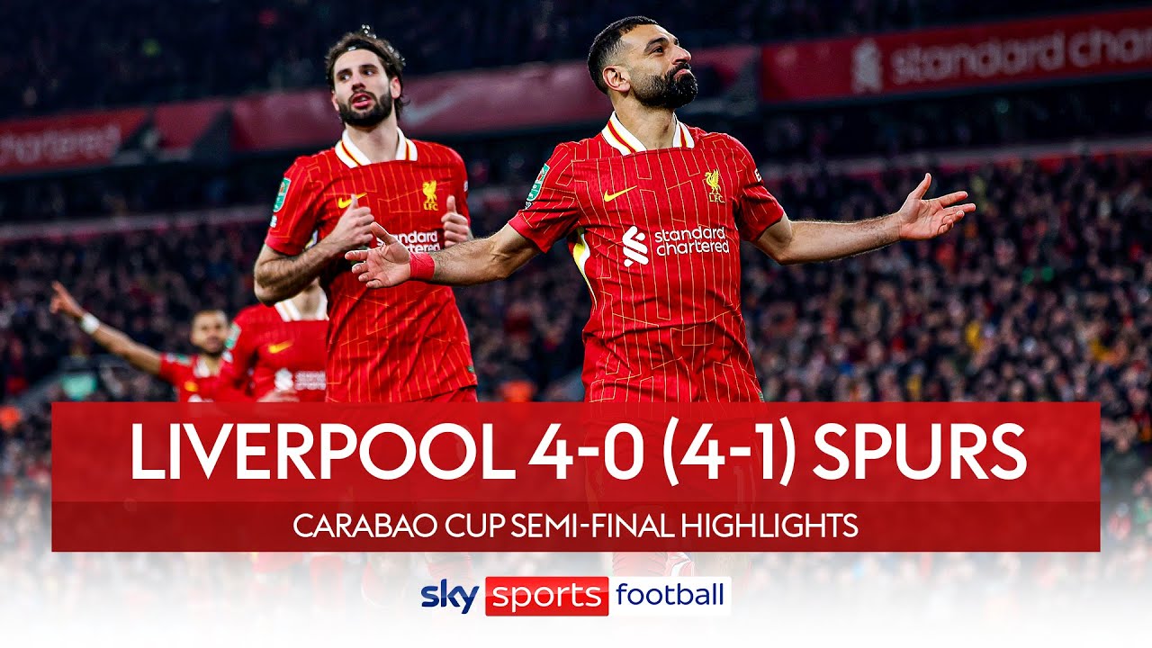 Reds Wembley bound again! 🏟️ | Liverpool 4-0 (agg: 4-1) Spurs | Carabao Cup Highlights