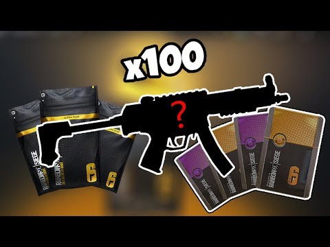 LUCKIEST 100 ALPHA PACK OPENING! - Rainbow Six Siege