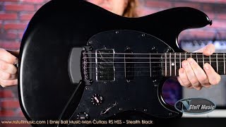 Video thumbnail for Ernie Ball Music Man Cutlass RS HSS - Stealth Black by N Stuff Music