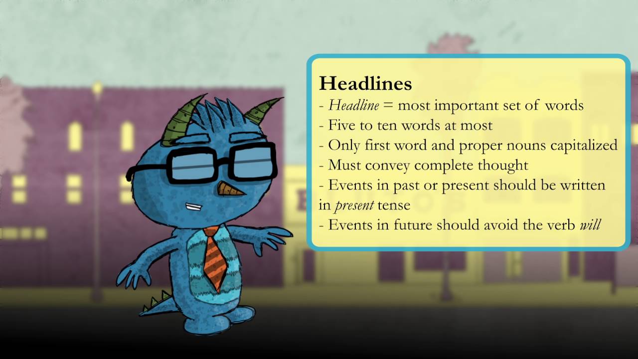 Mini-Lecture: Basic News Writing Principles