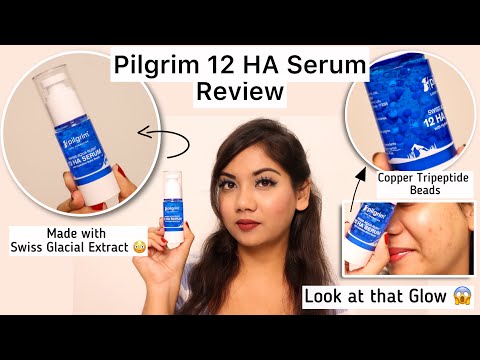 Pilgrim Swiss Aqua Rush 12 HA Serum Review || Swiss Glacial Extract? 😲