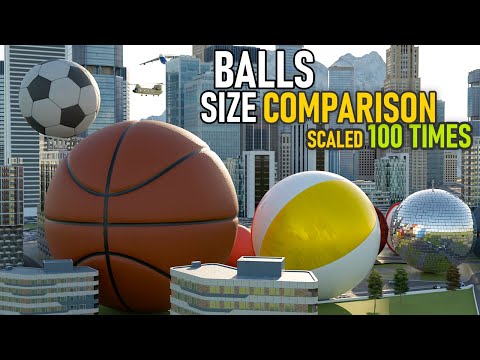 If Balls Size Increased by 100 Times | Balls Size Comparison 2025