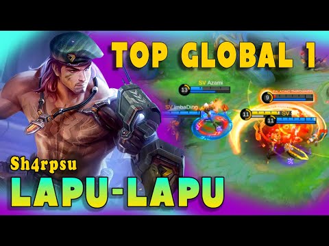 LAPU LAPU BEST BUILD OFFLANE BY Sh4rpsu | TOP 1 GLOBAL LAPU LAPU | MLBB