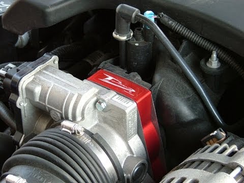 97 Dakota Sport Airaid Throttle Body Spacer Before/After