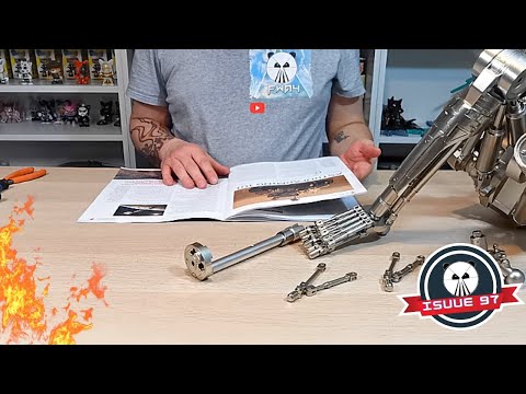 Build The Terminator T-800 Issue  97 - Build Part Of The Lower Leg & A Second Toe (Speed Build)