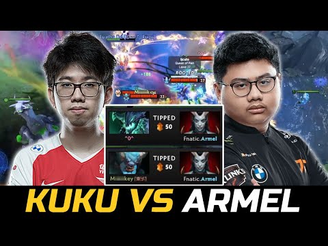 KUKU V ARMEL - VISAGE OFFLANE VS MASTER TIER QOP GODLIKE DOTA 2