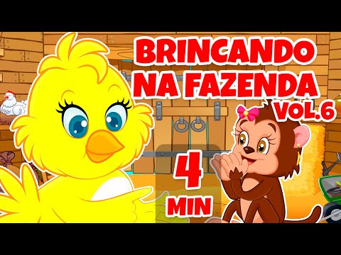 Brincando na Fazenda Vol. 6 - Giramille 4 min | Desenho Animado Musical