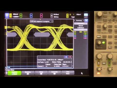 CAN FD Eye Diagram Mask Testing using InfiniiVision X Series Oscilloscopes