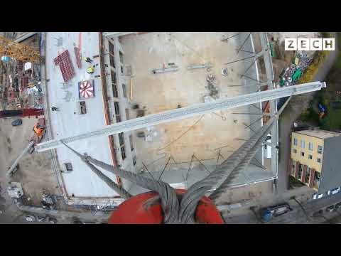 Projekt Schulneubau Eisenacher Straße: 9 Binder. 2 Tage. 1 Kran.