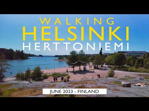 Helsinki Walk: Herttoniemi, June 2023, Finland [4K]
