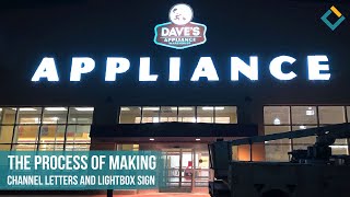 Making a Large Light Box Sign & Channel Letters