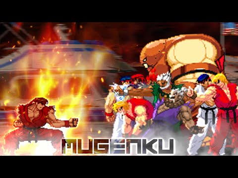 Mystikblaze Evil Ryu is on fire! vs Shin Akuma, Ogre, Juggernaut. Street Fighter MUGEN Multiverse