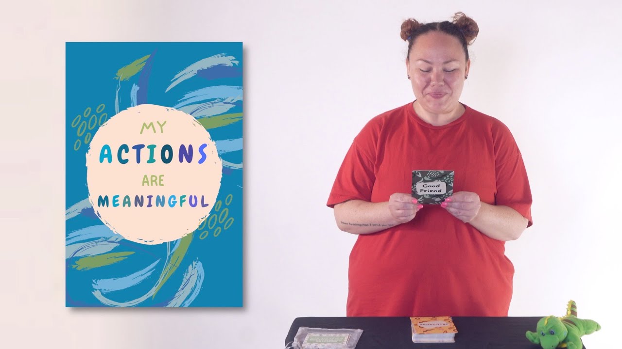 My Actions are Meaningful - Lil' Iguana's Positive Affirmation Cards