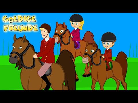 Hoppe Hoppe Reiter (NEUE Version) kinderlied | Kinderlieder | Goldige Freunde