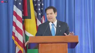 Press Conference by Dr Irfaan Ali, President of Guyana & Mr Marco Rubio, Secretary of State of USA