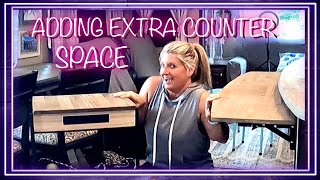 RV Décor - How To Get Extra Counter Space in Your RV