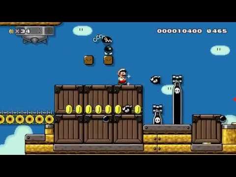 Ghastly Airship by deizel - SUPER MARIO MAKER - No Commentary