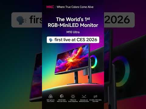 HKC anuncia el primer monitor Mini LED RGB del mundo: el M10 Ultra tendrá 4,788 zonas de retroilumi