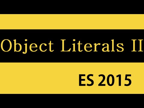 ES6 and Typescript Tutorial 16 Object Literals Part 2