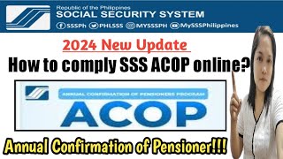 How to file or comply SSS ACOP online in 2024?