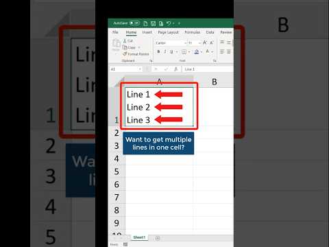 Add multiple lines in one cell in #excel