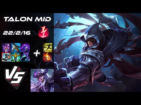 MID Talon vs Syndra - EU Grandmaster Patch 25.23
