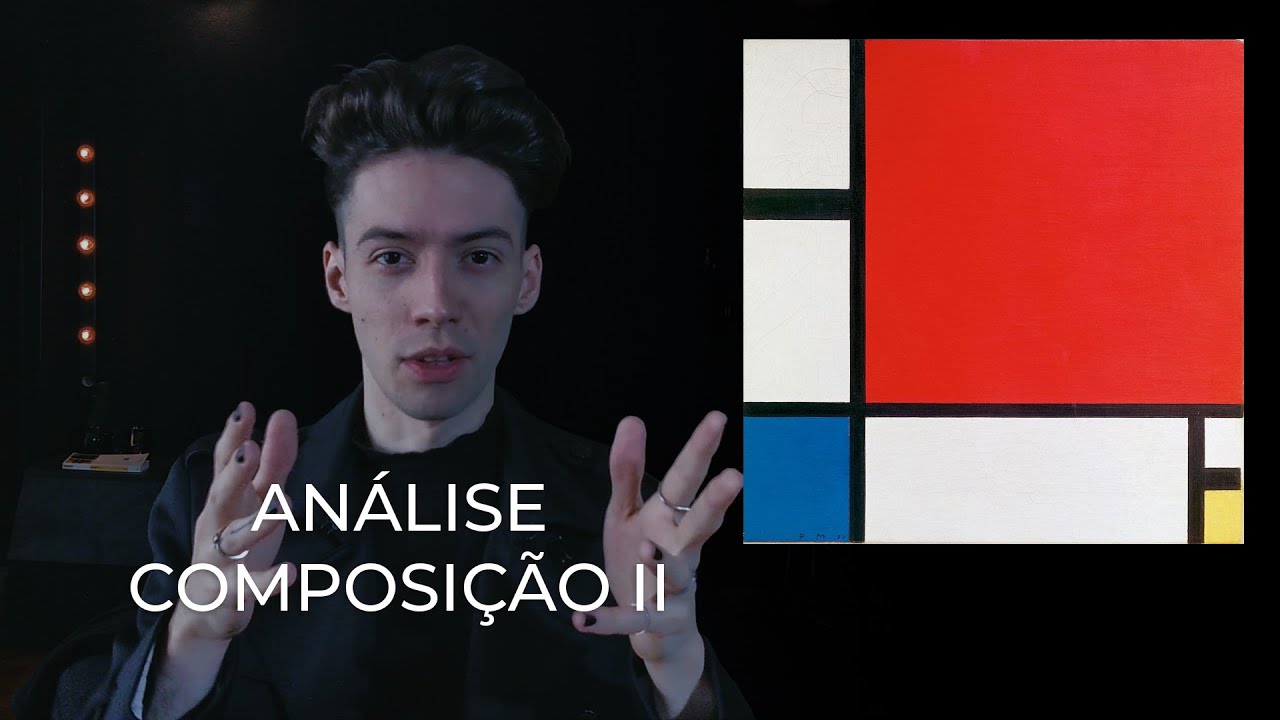 Composição II em vermelho, azul e amarelo (Piet Mondrian) - Análise Visual