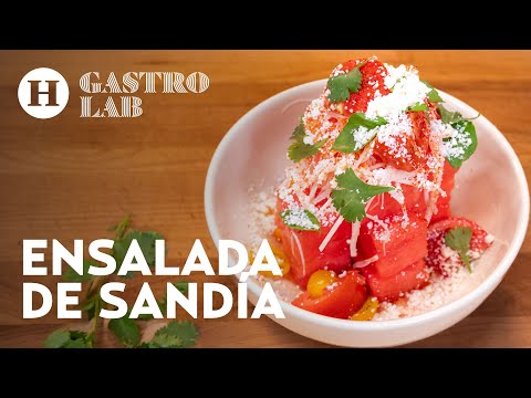¡Fácil! Prepara esta deliciosa receta de ENSALADA de SANDÍA | Receta saludable