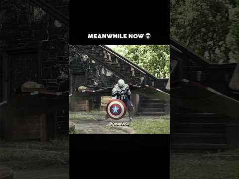 FALCON with CAPTAIN AMERICA'S SHIELD Then vs Now EDIT | Captain America : Brave New World #marvel