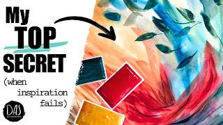 Painter’s Block? No Inspiration? Paint this easy, loose, expressive abstract watercolor!