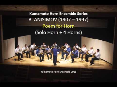 (Solo Horn + 4Hr) ANISIMOV: Poem for Horn