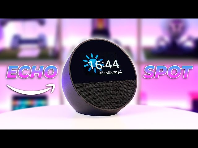 Vídeo relacionado con Amazon Echo Spot (última generación) | Despertador inteligente con sonido de calidad| Negro, con Acceso Anticipado a Alexa+